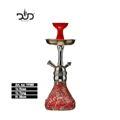 11165 - DUD Shisha Mosaic Glasswork Red