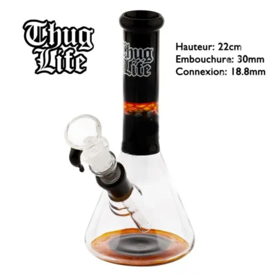 Bong en verre Thug Life (MG13)