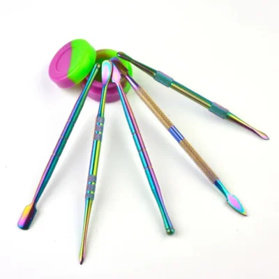 Swiss Cannabliss – Dabber and silicone container set chameleon - Beast-Garden
