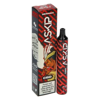 E-cig Jetable ASKIP CBD Berries (400) - Beast-Garden