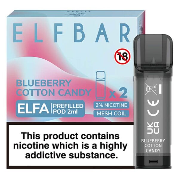 ELFA 2x2 ml 20 mg Blueberry Cotton Candy (Recharge)