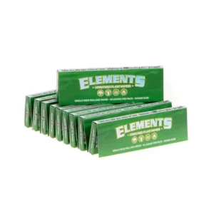 Elements Green Single Wide Rolling Paper – Image 2