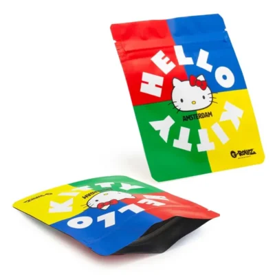 G-Rollz – Hello Kitty Retro Classic 100×125 mm Foodsafe Storage Supplement Pouch - Beast-Garden