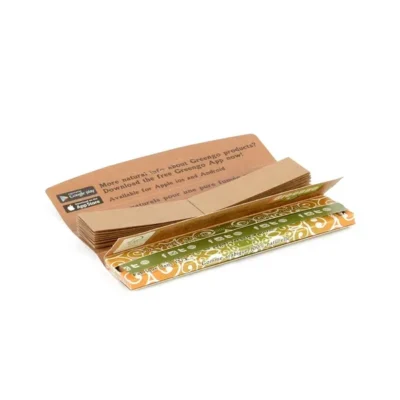 Greengo Slim Unbleached Rolling Paper + Tips