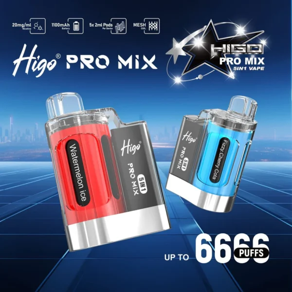 Higo Pro Mix 5 in 1 | 6666 puffs | Special Edition