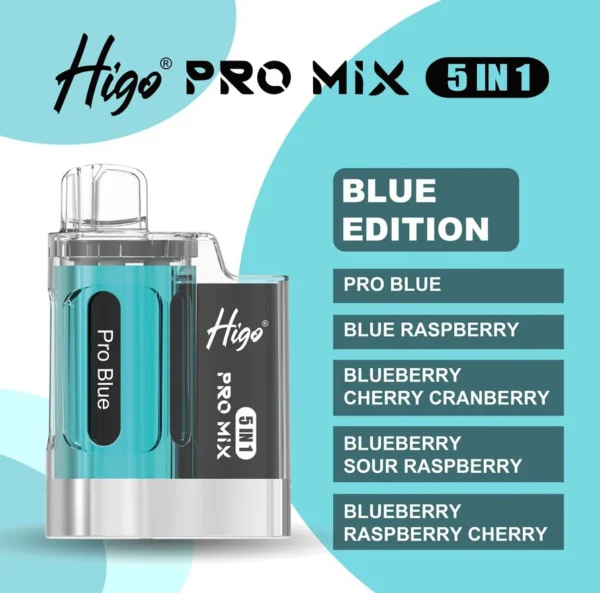 Higo Pro Mix 5 in 1 | 6666 puffs | Blue Edition