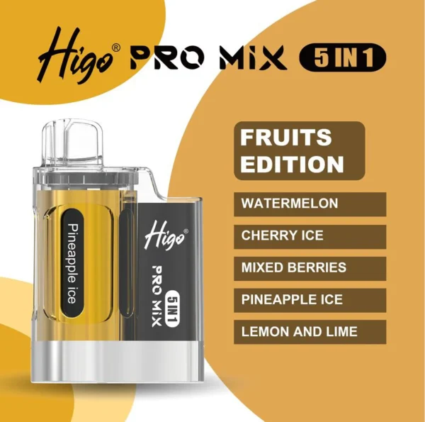 Higo Pro Mix 5 in 1 | 6666 puffs | Fruits Edition