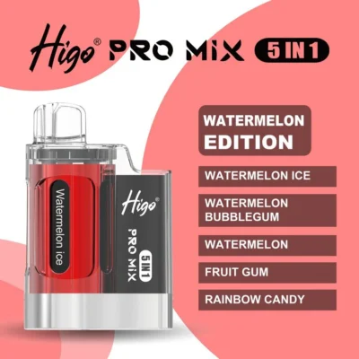 Higo Pro Mix 5 in 1 | 6666 puffs | Watermelon Edition