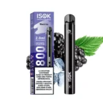 E-cig Jetable 20 mg ISOK Glace Noire (800)