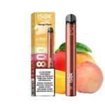 E-cig Jetable 20 mg ISOK Mangue Pêche (800)
