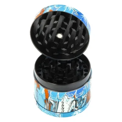 MINI BANG EN VERRE DREAMLINER BLUE DERBY AVEC SACOCHE 15CM - Beast-Garden