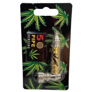 Metal Weed Pipe Leaves + Screens – Bild 3