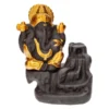 BACKFLOW INCENSE HOLDER GANESH GOLD 11CM