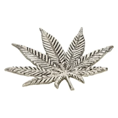 METALL-RÄUCHERHALTER HEMP LEAF