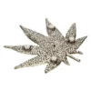 HEMP LEAF METAL INCENSE HOLDER